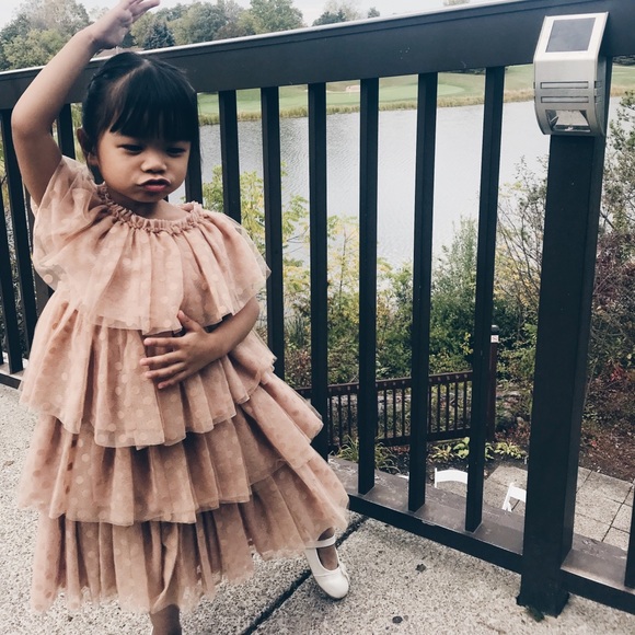 H&M STUDIO GIRLS LAYERED TULLE DRESS - Picture 5 of 5